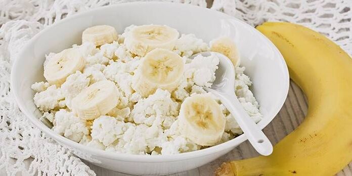τυρί cottage με μπανάνα για απώλεια βάρους